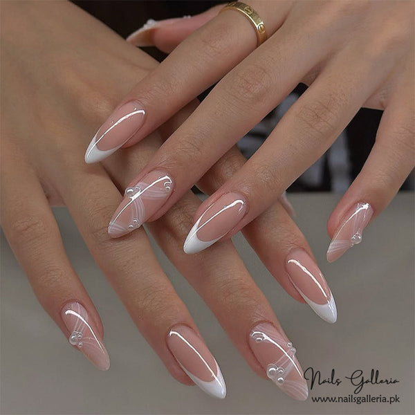 Ballet Slippers – Press-On Nails (24Pcs) - Free Nail Kit Included