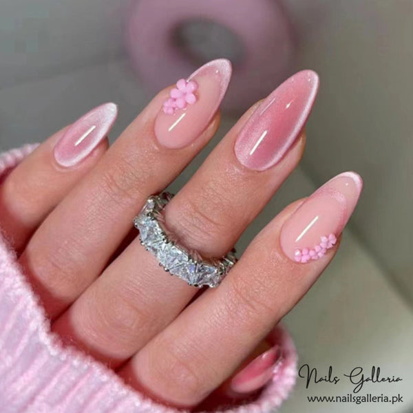 🌸Blossoming Beauty Press-On Nails (24 Pcs) - Free Nail Kit Included