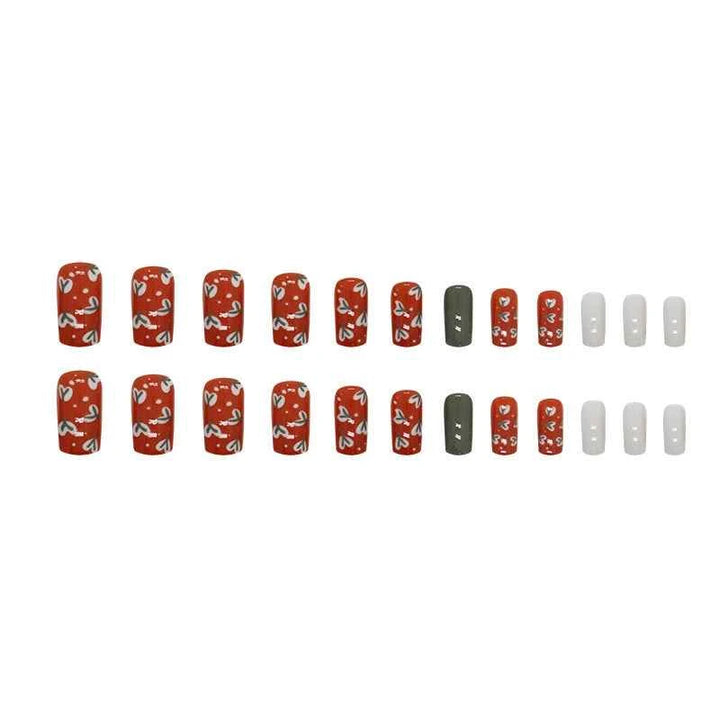 Brick Red Flower (24Pcs)