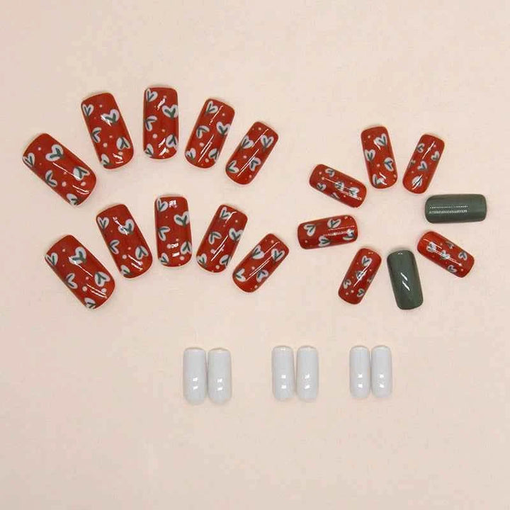 Brick Red Flower (24Pcs)