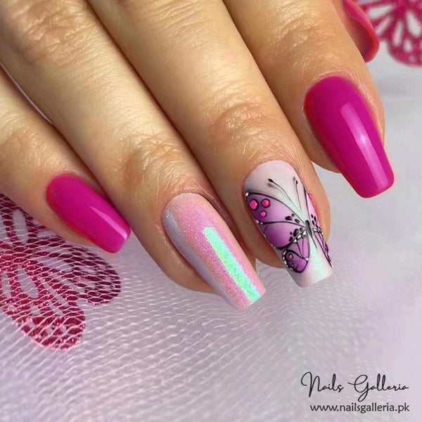 🦋Butterfly Whimsy Press-On Nails (24 Pcs) - Free Nail Kit Included
