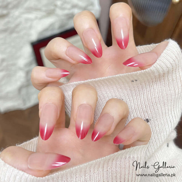 🌷✨ Cherry Blossom Tips – Press-On Nails (24Pcs) - Free Nail Kit Included
