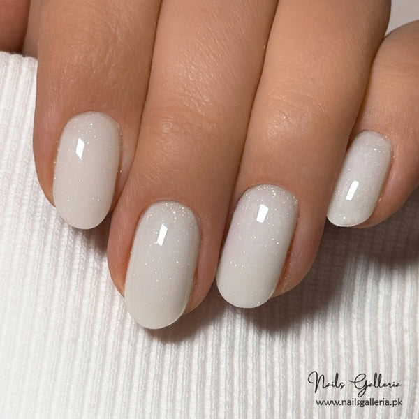 🤍 Crystal Frost – Press-On Nails (24Pcs) - Free Nail Kit Included
