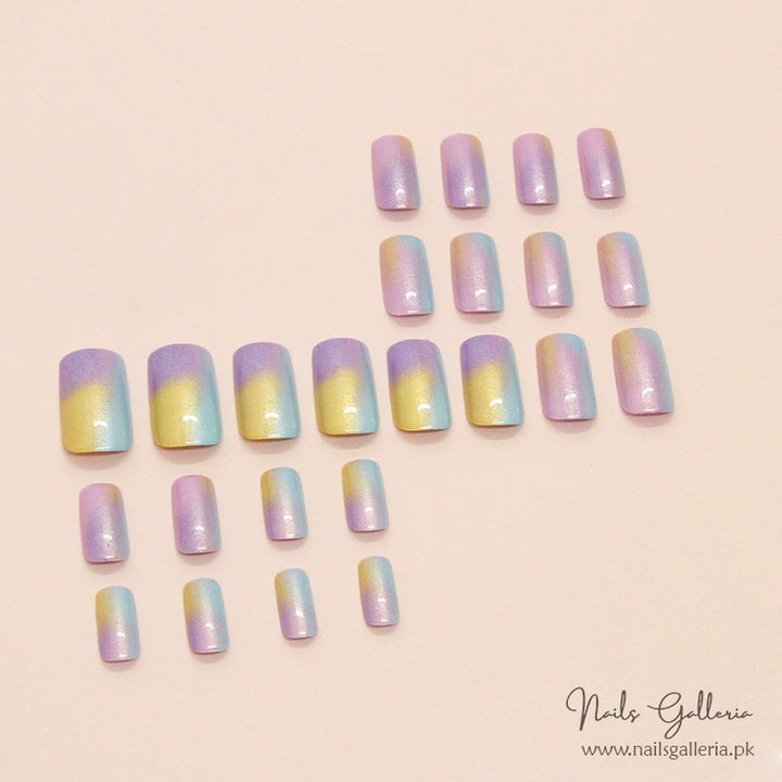 Dreamy Pastel Ombre Press-On Nails (24Pcs) - Nails Galleria