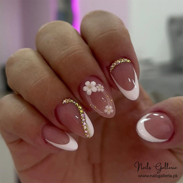 Dusty Rose Delicacy – Press-On Nails (24Pcs) - Free Nail Kit Included