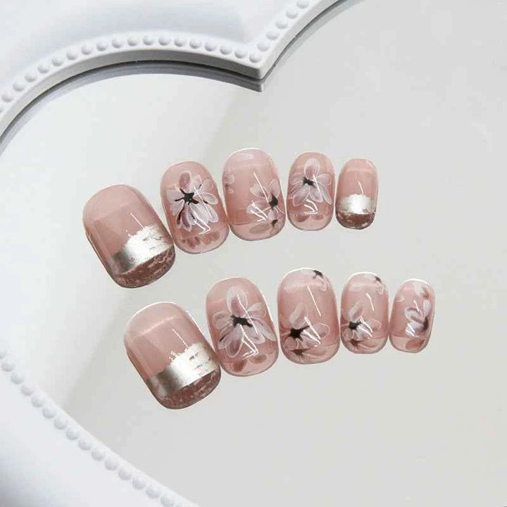 Elegant Nude Floral (24Pcs)