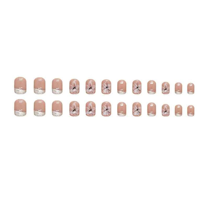 Elegant Nude Floral (24Pcs)