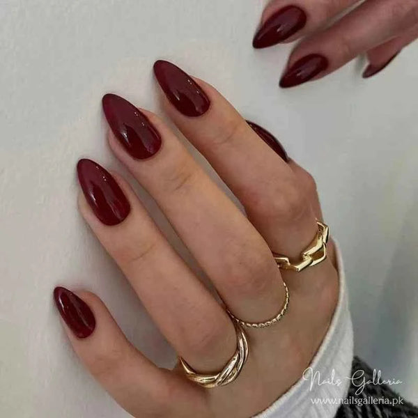 Elegant Wine Red (24Pcs)