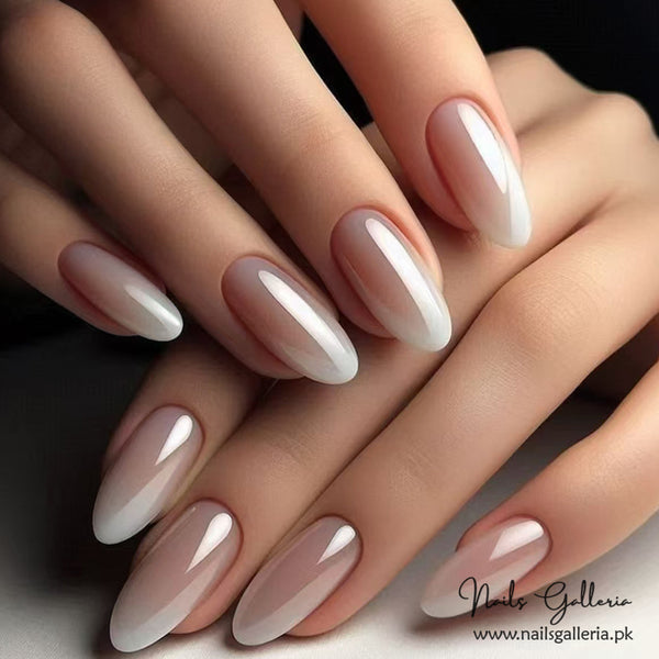 Ivory Grace – Press-On Nails (24 Pcs) - Free Nail Kit Included