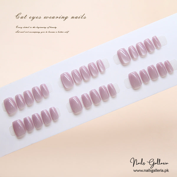 🌸 Lavender Mist – Press-On Nails (30 Pcs) - Free Nail Kit Included