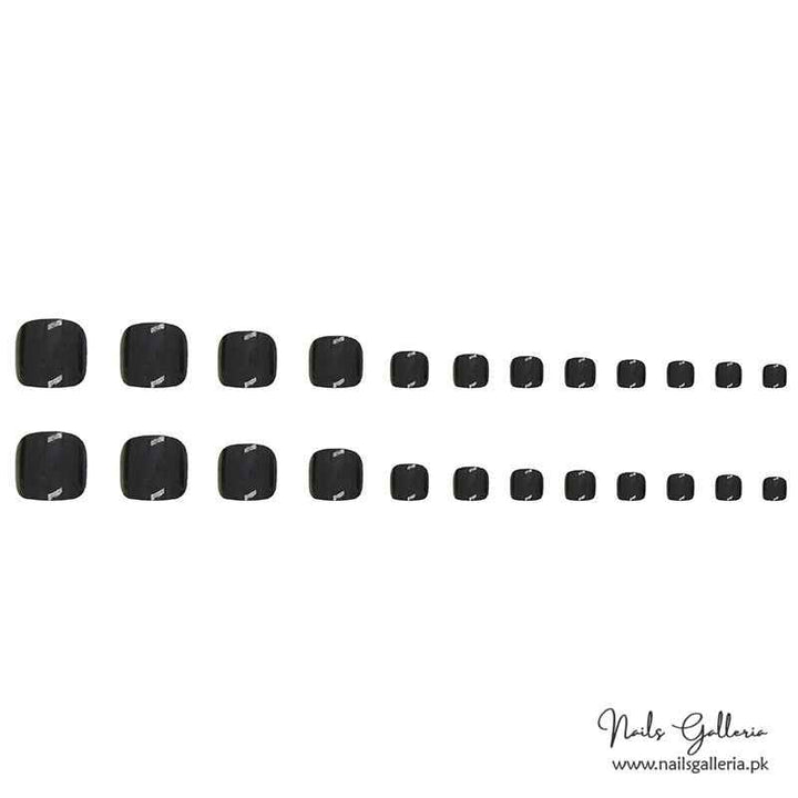 💫 Midnight Square Toe Press-On Nails (24 Pcs) - Free Nail Kit Included