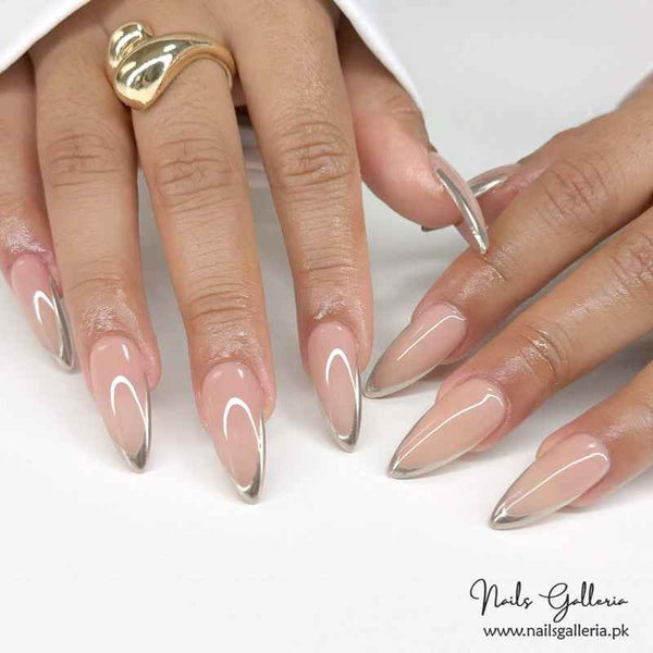 💅 French Curve – Press-On Nail Set (24Pcs) - Free Nail Kit Included