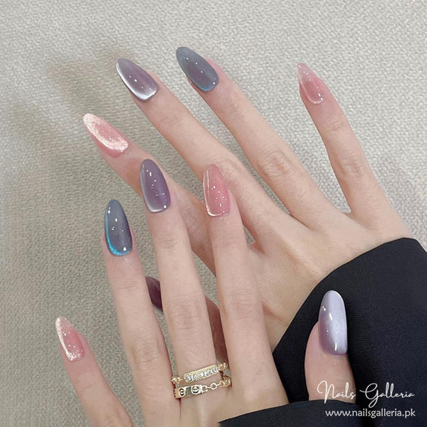 Mystic Mauve Press-On Nails (24 Pcs) - Free Nail Kit Included
