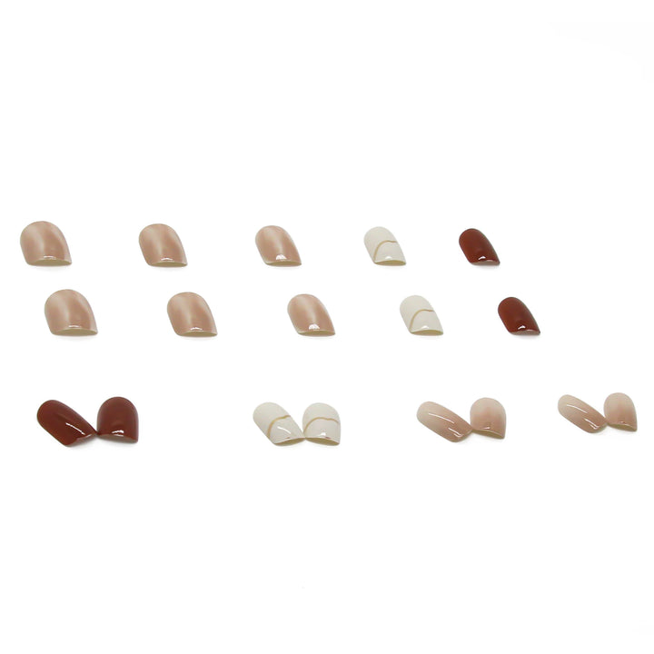 Nude Color Smudge (24Pcs) - Nails Galleria