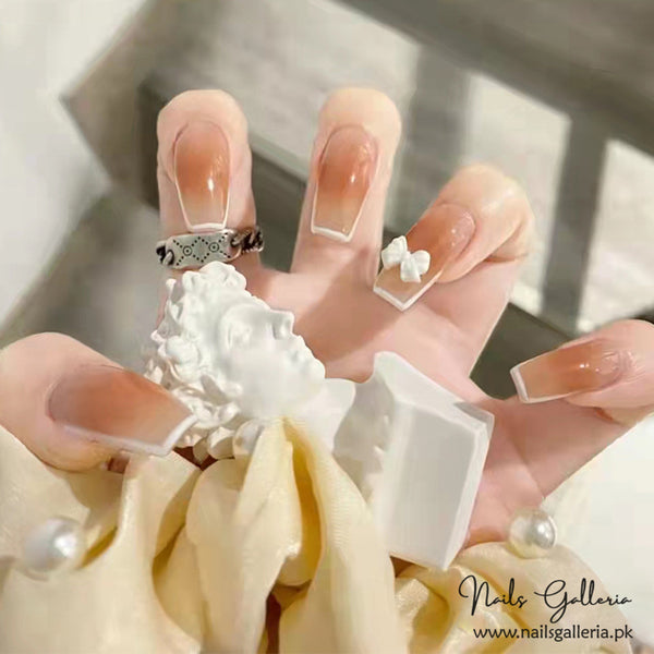 Caramel Gradient (24Pcs) - Free Nail Kit Included