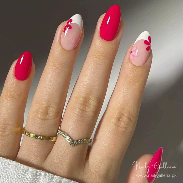 Pink Blossom Press-On Nails (24Pcs) - Nails Galleria