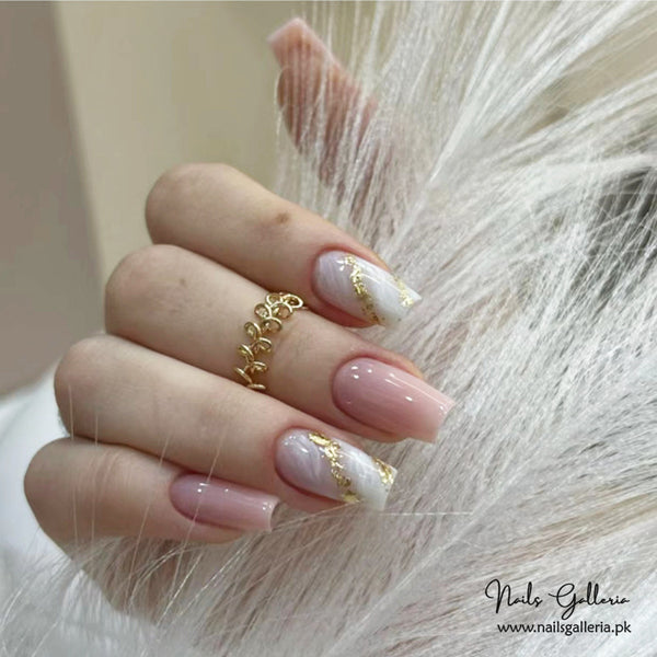 🌸💖 Pink Glitter Press-On Nails (24 Pcs) - Free Nail Kit Included