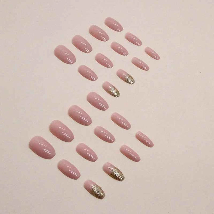 Pink Simple Gold Powder (24Pcs)