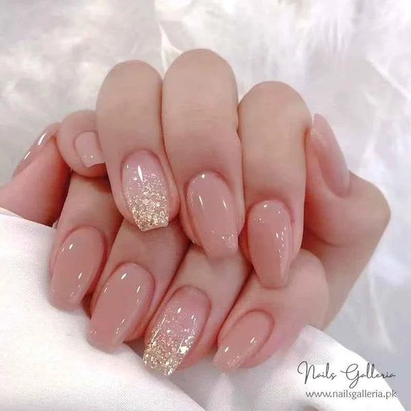 Pink Simple Gold Powder (24Pcs)