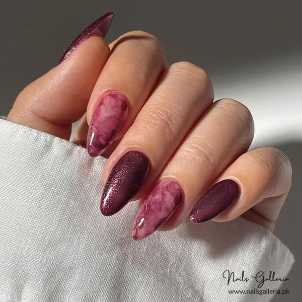 💎✨ Royal Velvet – Press-On Nails (24 Pcs) - Free Nail Kit Included