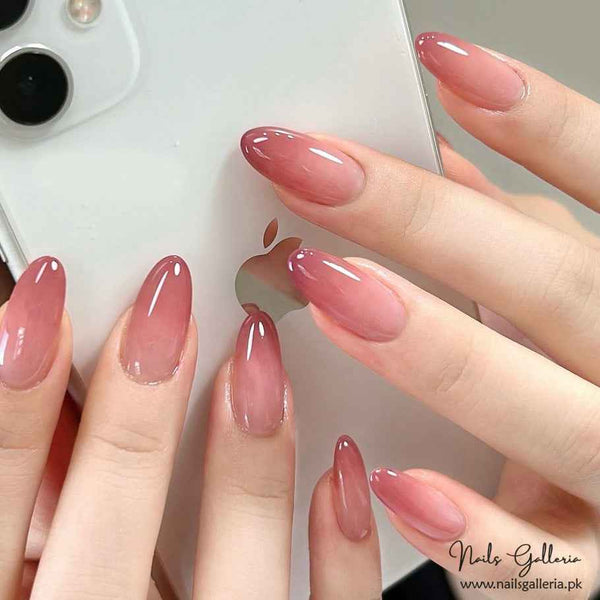 🌷 Soft Pink Gradient  – Press-On Nail Set (30Pcs) - Free Nail Kit Included