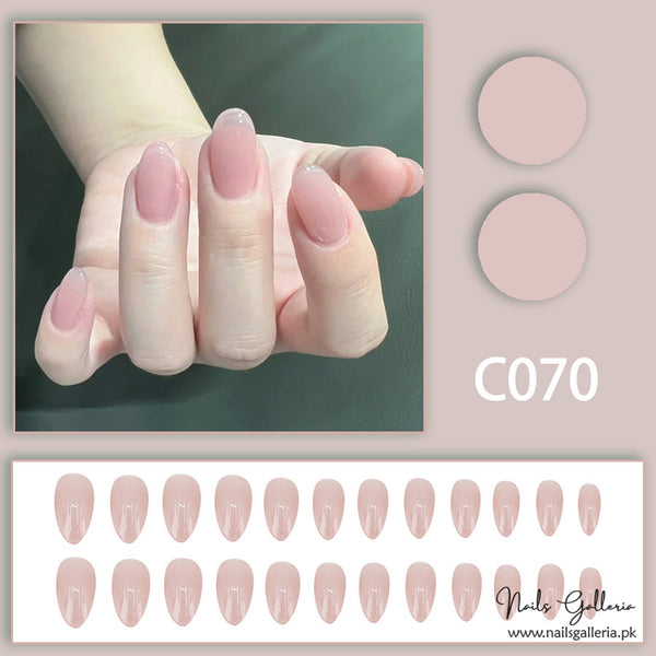 Soft Pink Opulence – Press-On Nails (24 Pcs) - Free Nail Kit Included