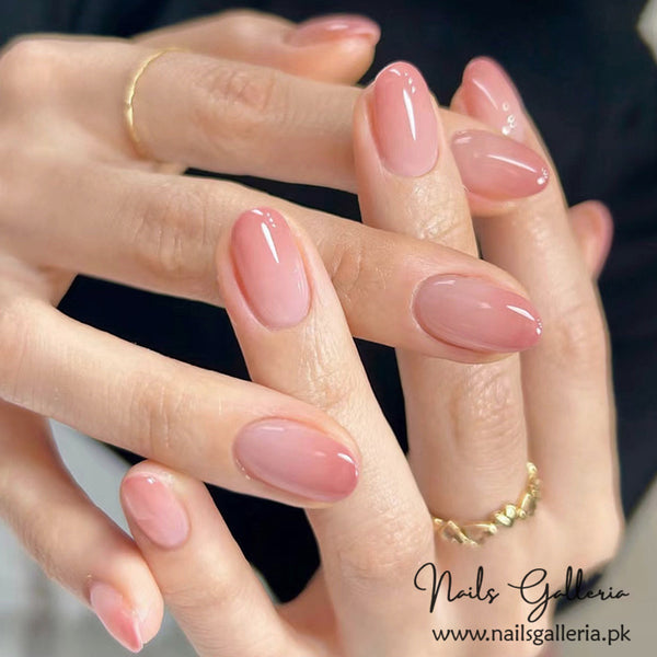 🌸 Soft Pink Opulence – Press-On Nails (24 Pcs) - Free Nail Kit Included