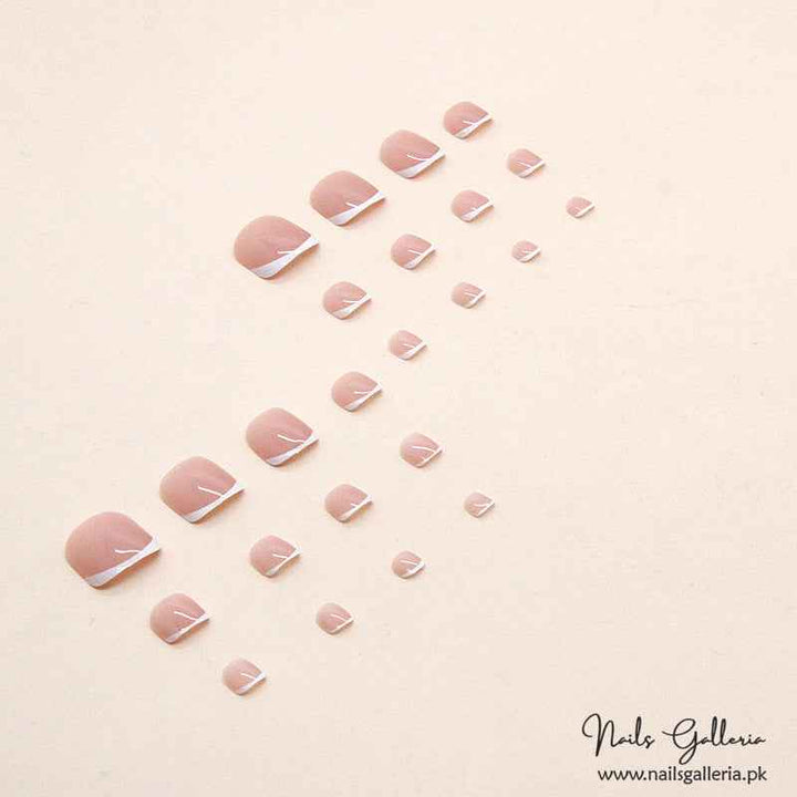 💫 Sweet Pink Square Toe Press-On Nails (24 Pcs) - Free Nail Kit Included