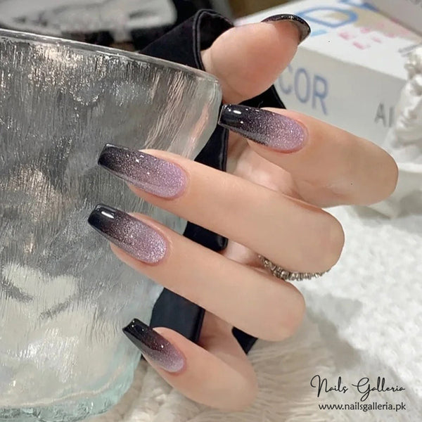 🌌 Twilight Sparkle – Press-On Nails (24 Pcs) - Free Nail Kit Included