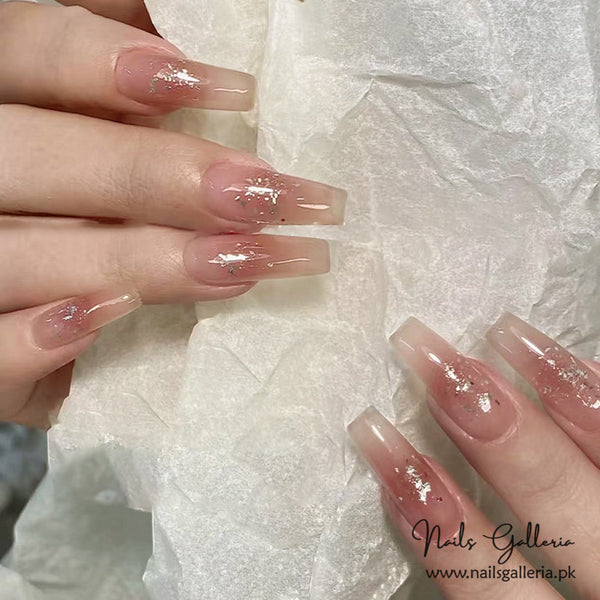 Whimsical Blossom – Press-On Nails (24 Pcs) - Free Nail Kit Included